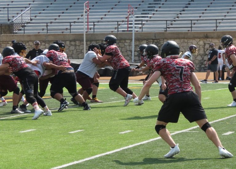 Emporia High football team participates in ESU team camp. | KVOE